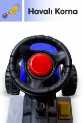 UJ Toys - KUMANDALI AKÜLÜ 6V RÖMORKLU TRAKTÖR - 4