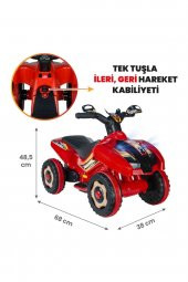UJ Toys Uzaktan Kumandalı Akülü Atv 6v Ranger-Kırmızı - 3