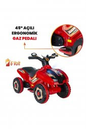 UJ Toys Uzaktan Kumandalı Akülü Atv 6v Ranger-Kırmızı - 4