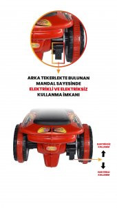 UJ Toys Müzikli ve Led Işıklı Safari Akülü Atv 6V-Kırmızı - 2