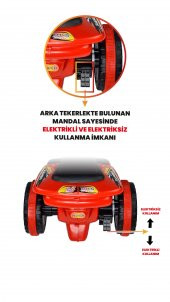 UJ Toys Müzikli ve Led Işıklı Ranger Akülü Atv 6v Kırmızı - 2