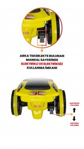 Uj Toys Müzikli Ve Led Işıklı Ranger Akülü Atv 6V-Sarı - 2