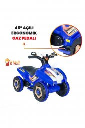 UJ Toys Uzaktan Kumandalı Akülü Atv 6v Ranger-Mavi - 4