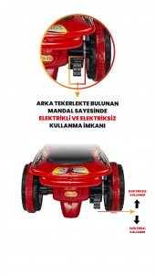 UJ Toys Müzikli ve Led Işıklı Buddy Akülü Atv 6V-Kırmızı - 2