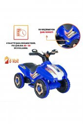 UJ Toys Uzaktan Kumandalı Akülü Atv 6v Ranger-Mavi - 5