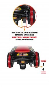 UJ Toys Müzikli ve Led Işıklı Safari Akülü Atv 6V-Siyah - 2