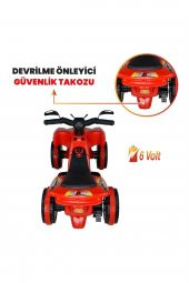 UJ Toys Uzaktan Kumandalı Akülü Atv 6v Ranger-Kırmızı - 7
