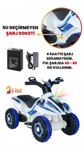 UJ Toys 6V Akülü ATV - Polis - 3