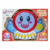 UJ Toys Işıklı Müzikli Notalı Neşeli Pilli Davul - 2