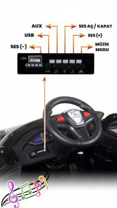 UJ Toys Jagor Akülü Araba 12V-Siyah - 3