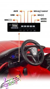 UJ Toys Jagor Akülü Araba 12V-Kırmızı - 3