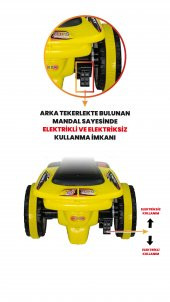 UJ Toys Müzikli ve Led Işıklı Karınca Akülü Atv 6V-Sarı - 2