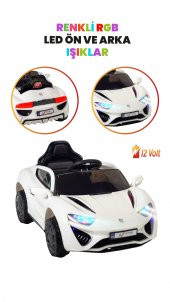 UJ Toys Jagor Akülü Araba 12V-Beyaz - 2