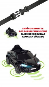 UJ Toys Jagor Akülü Araba 12V-Siyah - 5