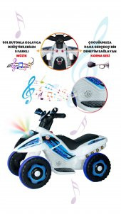 UJ Toys 6V Akülü ATV - Polis - 4