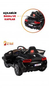 UJ Toys Jagor Akülü Araba 12V-Siyah - 6