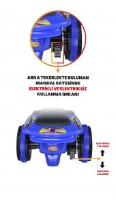 UJ Toys Müzikli ve Led Işıklı Ranger Akülü Atv 6V-Mavi - 7