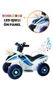 UJ Toys 6V Akülü ATV - Polis - 5