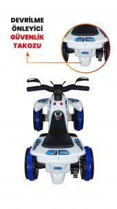 UJ Toys 6V Akülü ATV - Polis - 6