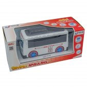 UJ Toys Sesli ve Işıklı Çarp Dön Sevimli Ambulans-Beyaz - 5