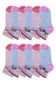 12li Kız Çocuk Patik Kısa Çorap Mevsimlik Pamuklu Çorap thumbnail 3