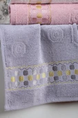 6 Lı Renkli Kadife Jakarlı Mutfak Havlusu Seti 30x50 Cm - 4