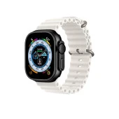 Winex T800 Ultra Android İos Uyumlu Akıllı Saat Siyah Kasa Beyaz Kordon thumbnail 1