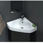 Turkuaz Arda 46x46 cm Köşe Etejer Uyumlu Lavabo - 1