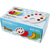 BRONS RESİM PALETİ PLASTİK RENKLİ 1 ADET BR-288 - 3