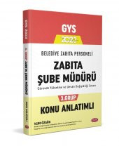 2023 Belediye Zabıta Personeli Zabıta Personeli Şube Müdürü 3. Grup Konu Anlatımlı Data Yayınları - 1