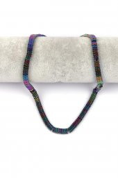 Renkli Hematit Doğal Taş Dizi 7 x 1 mm W Kesim thumbnail 2