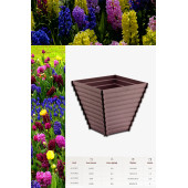 Ahşap Desen Çiçek Saksısı 1 Ad. 1,2 Lt -(ALY-502) - 1