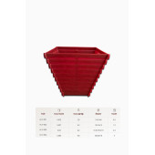 Ahşap Desen Çiçek Saksısı 1 Ad. 1,2 Lt -(ALY-502) - 3