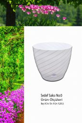 Sedef Çiçek Saksı No:0 (0,30 Lt) - 1