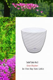 Sedef Çiçek Saksı No:3 (2,40 Lt) - 1