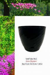 Sedef Çiçek Saksı No:2 (1,30 Lt) - 1