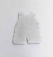 Bebek Tulumu Mavi Süsleme Kumaş Sticker 25 Adet - 3