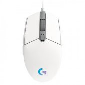 Logitech 910-005824 G102 LightSync Beyaz 8000DPI 6 Tuş Optik RGB White Kablolu Gaming (Oyuncu) Mouse - 1