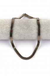 Koyu Gold Hematit Doğal Taş Dizi 7 x 1 mm W Kesim - 2