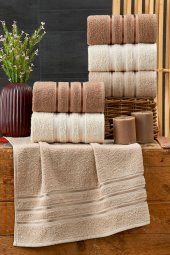 RASERSA 6 lı Kahve 50 x 85 Havlu Seti - 1