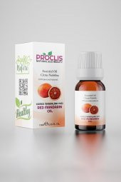 PROCLİS Kırmızı Mandalina Yağı, 100 Doğal Bitkisel Uçucu Yağ, Red Mandarin Oil, Lavandula Nobilis 10 ml - 1