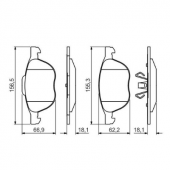 Ford Cmax 1.6 Tdcı 2006 2012 Arası 0986495215 Ön Fren Balatası Bosch - 1