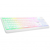 Everest Km-1500 Beyaz Kablosuz Şarj Edilebilir Rainbow Aydınlatmalı Q Multimedia Klavye + Mouse Set TYC00600578393 - 2