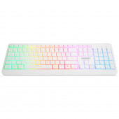 Everest Km-1500 Beyaz Kablosuz Şarj Edilebilir Rainbow Aydınlatmalı Q Multimedia Klavye + Mouse Set TYC00600578393 - 4