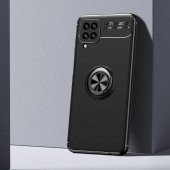 Samsung Galaxy A12 Kılıf Yüzüklü Kamera Korumalı Range Silikon Kılıf thumbnail 1