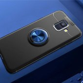 Samsung Galaxy A6 2018 Kılıf Yüzüklü Kamera Korumalı Range Silikon Kılıf thumbnail 5