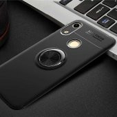 Huawei Honor 8A Kılıf Yüzüklü Kamera Korumalı Range Silikon Kılıf - 1