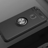 Huawei P10 Lite Kılıf Yüzüklü Kamera Korumalı Range Silikon Kılıf - 1
