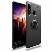 Huawei Y6P Kılıf Yüzüklü Kamera Korumalı Range Silikon Kılıf - 1