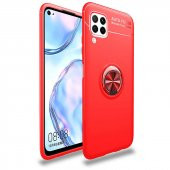 Huawei P40 Lite Kılıf Yüzüklü Kamera Korumalı Range Silikon Kılıf - 2